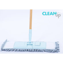 Nature Material Chenille Flat Floor Mop with Bamboo Handle